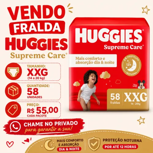 Fralda Huggies XXG 58
