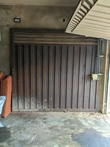 Portão de correr e Grade completo com trilhos e tudo