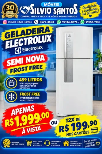 Geladeira frost free gigante 459 litros combino entrega e parcelo