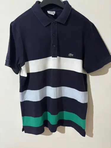 Camisa Polo Listrada Lacoste Original