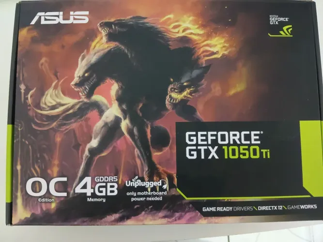 Placa de vídeo GTX 1050Ti 4g, Asus Cerberus 