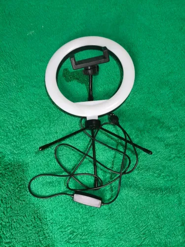 Ring light de 8 polegadas 20 cm tripé de mesa
