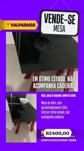 Mesa de vidro