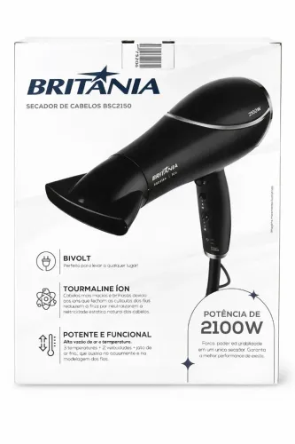 Secador De Cabelo Profissional Potente 2100W Bivolt Anti Frizz Resultado De Salão