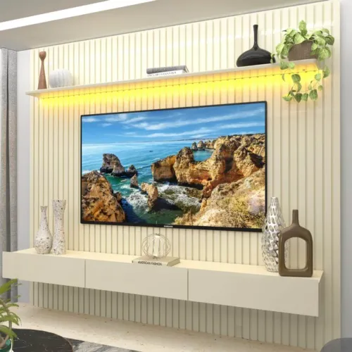 Painel Home Nobre 2.30m Ripado - Entrega Rápida