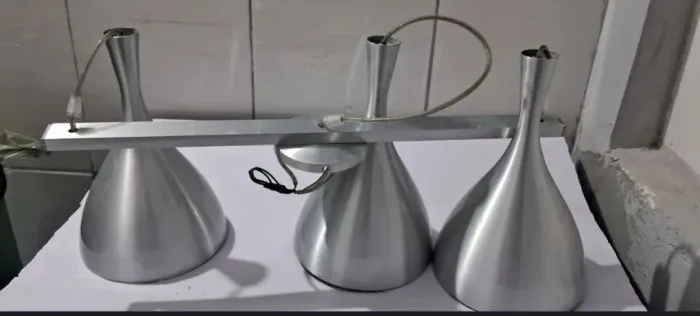 Luminária de aço inox