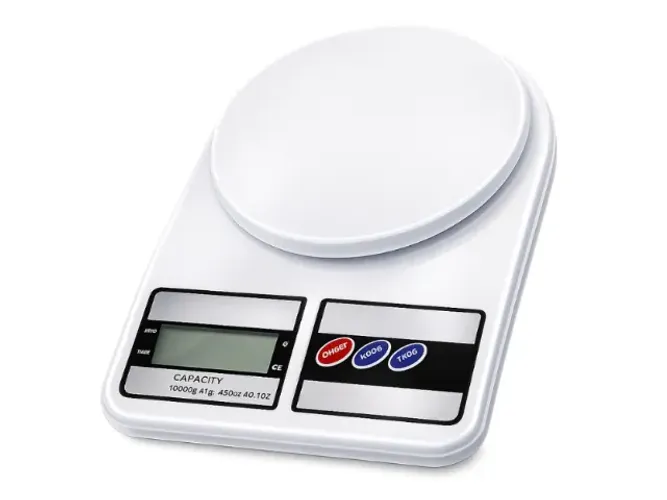 Balança Digital de Cozinha Alta Precisão Comida e Dieta saudável Fitness até 10kg