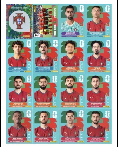 Figurinhas do Álbum da Copa em PDF para Imprimir - coleção completa