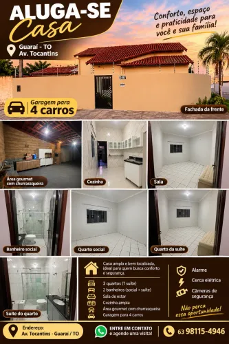 Casa para aluguel