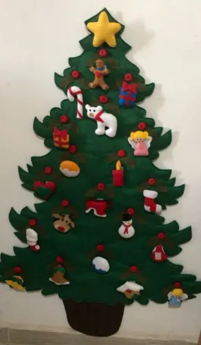 Árvore de Natal artesanal feltro