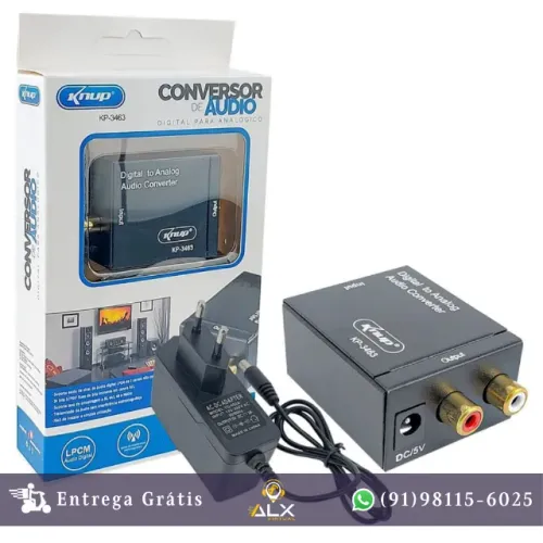 Conversor Áudio Digital para Analógico Rca Knup Kp-3463 *ENTREGA GRÁTIS*
