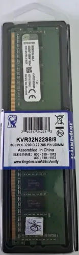 MEMÓRIA DDR4 8GB 3200MHZ - KINGSTON - KVR32N228/8 (DESKTOP)