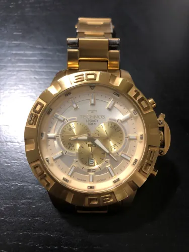 RelógioTécnicos masculino dourado