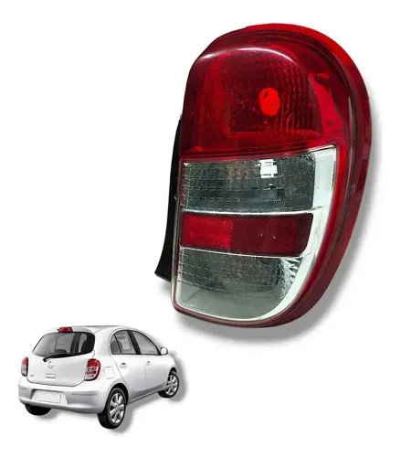 Lanterna Traseira Nissan March 2012 A 2015 Direito Direito/passageiro Vermelho