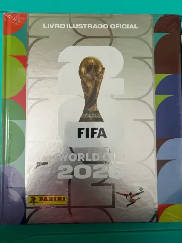 ATACADO ÁLBUM CAPA DURA PRATA COPA DO MUNDO FIFA 2026 - 5 UNIDADES