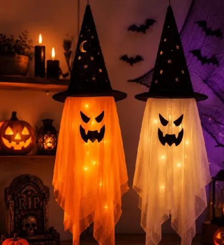 Fantasma com led para Halloween
