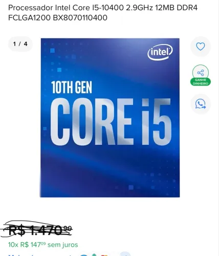 Kit upgrade i5 10 geração 