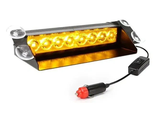 Strobo Led Interno Amarelo(ambar) para segurança, escolta, guincho