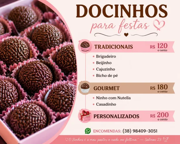 Docinhos para sua festas