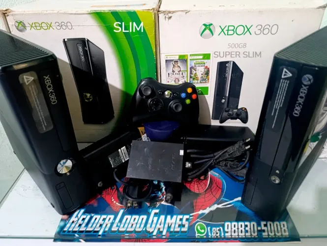Xbox 360 completo(03 meses garantia/70 jogos/01 controle )