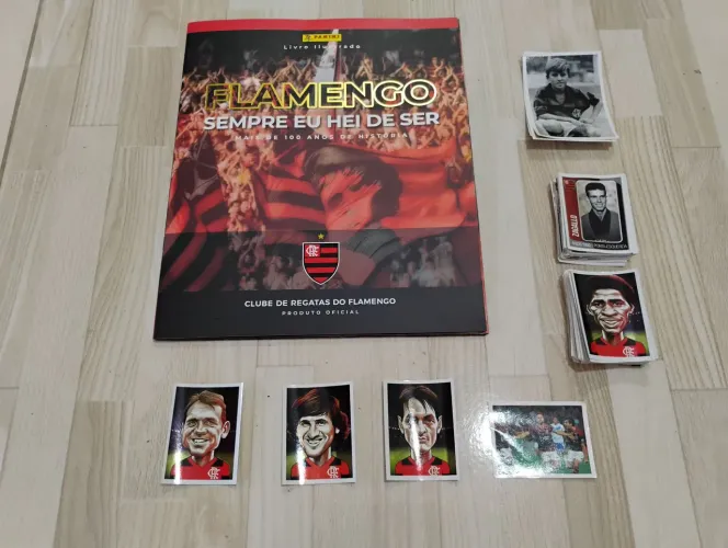 Álbum de figurinhas Flamengo sempre eu hei de ser com 100 figurinhas