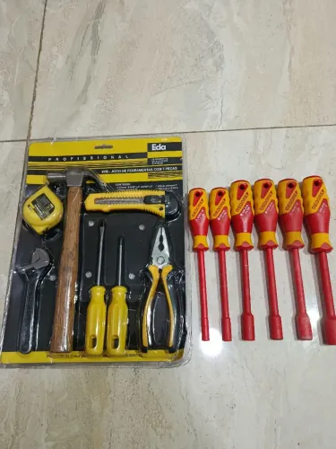 Promoção Chaves isoladas canhão gedore 6 peças + um kit Eda