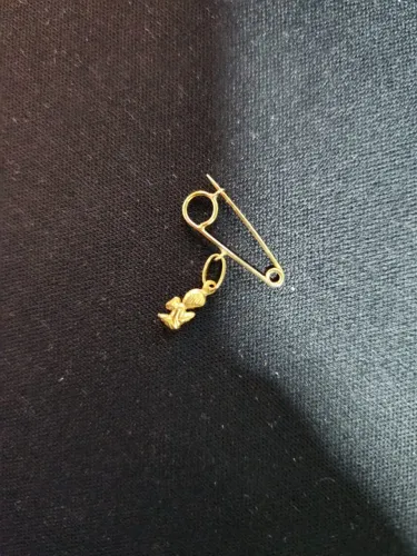 Alfinete Anjinho da Guarda - Ouro 18k 0,750 (Nunca usado)