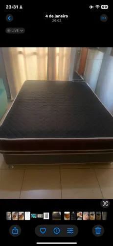 Cama box e colchão