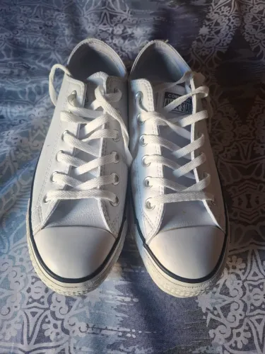 Tênis All Star Couro Branco