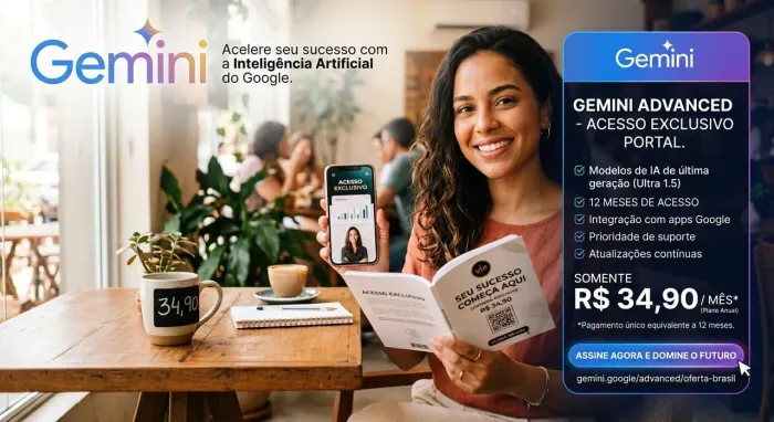 Acesso exclusivo Gemini