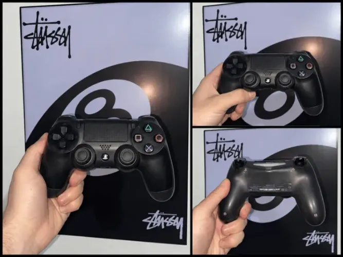Controle Dualshock com fio e sem fio para PlayStation, Preto, PS4, Sony