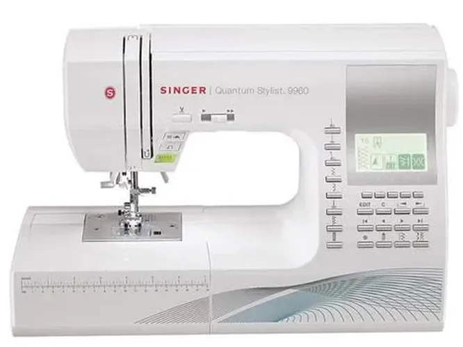 Máquina de costura Reta Singer Quantum Stylist 9960 Portátil <br>