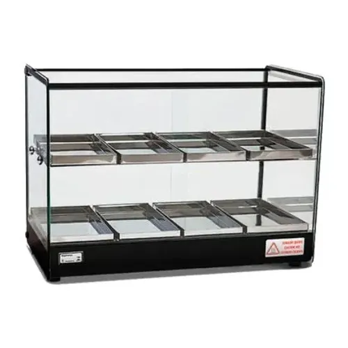 Estufa 2 Andares EVR 8BD Monta Fácil Titã - Vidro Reto + Perfil Preto com 8 Bandejas