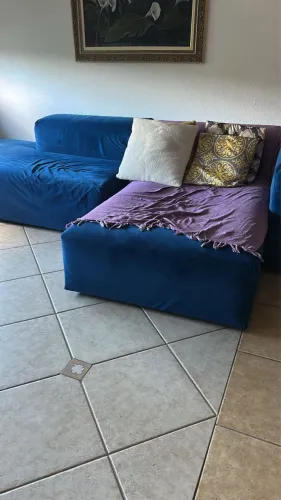 Sofá  2 módulos com chaise 