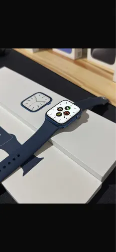 Apple Watch Series 7 45mm Azul Impecável 
