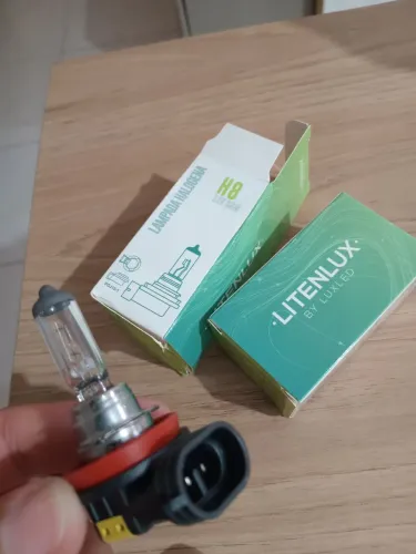 Par de lâmpadas automotivas H8 alógena 