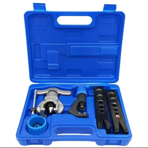 Kit Flangeador de tubos Excêntrico com catraca 3/16 a 3/4 + Cortador + Escariador