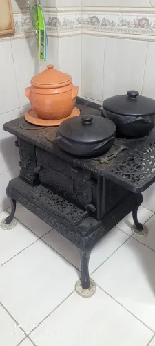 Fogão a lenha de ferro fundido 