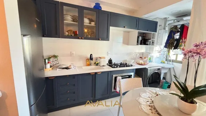 Apartamento 2 Dorms Frente em Indaiatuba Mobiliado, Porcelanato e 1 Vaga