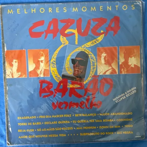 LP Cazuza & Barão Vermelho Melhores Momentos Vinil Original