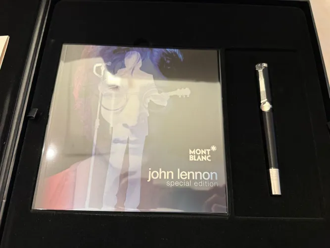 Caneta Montblanc John Lennon Special Edition Rollerball 105809 Completa