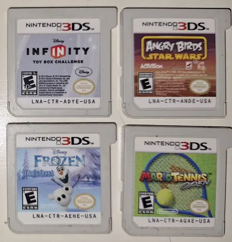 4 JOGOS de NINTENDO 3DS