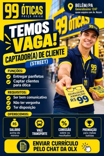 VAGA PARA CAPTADOR DE CLIENTES - STREET
