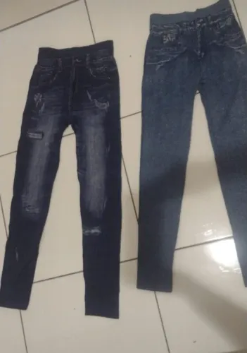 Calças legging jeans