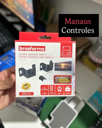 Suporte Tv Fixo 10 a 100 polegadas - Carga máxima 100Kg