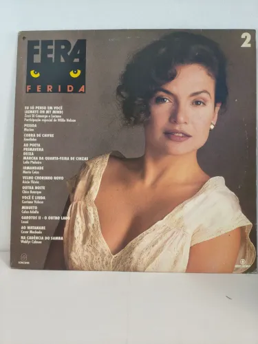 LP vinil Fera Ferida 2, Marina, Amelinha, Caetano, Chico, Leoni, Zezé e Luciano, Leila...