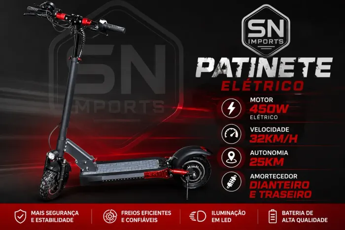 Patinete elétrico storm premium