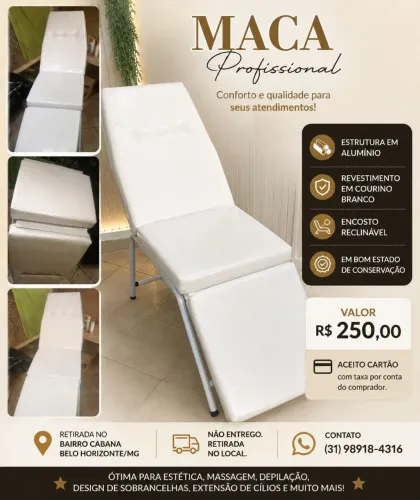 Maca profissional para estética