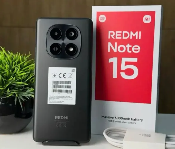 Xiaomi Note 15 4G 256/8GB Preto Global Promo Loja Fisica 
