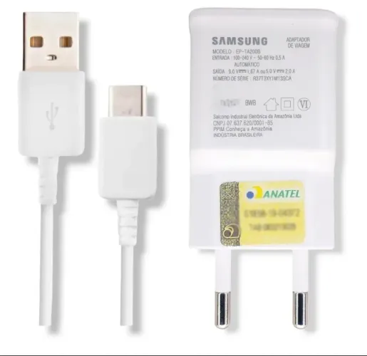 Carregador Samsung Original A12 A13 A20 A22 A23 A30s 15W Branco